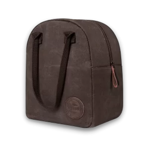 ASEBBO LARGE INSULATED WAXED CANVAS LUNCH TOTE