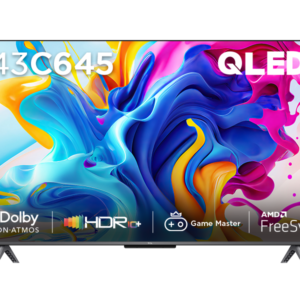 TCL 43 C645 4K QLED Game Master Dolby Vision Google TV