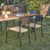 Sierra Outdoor Dining Table with 6 Newport Outdoor Chairs