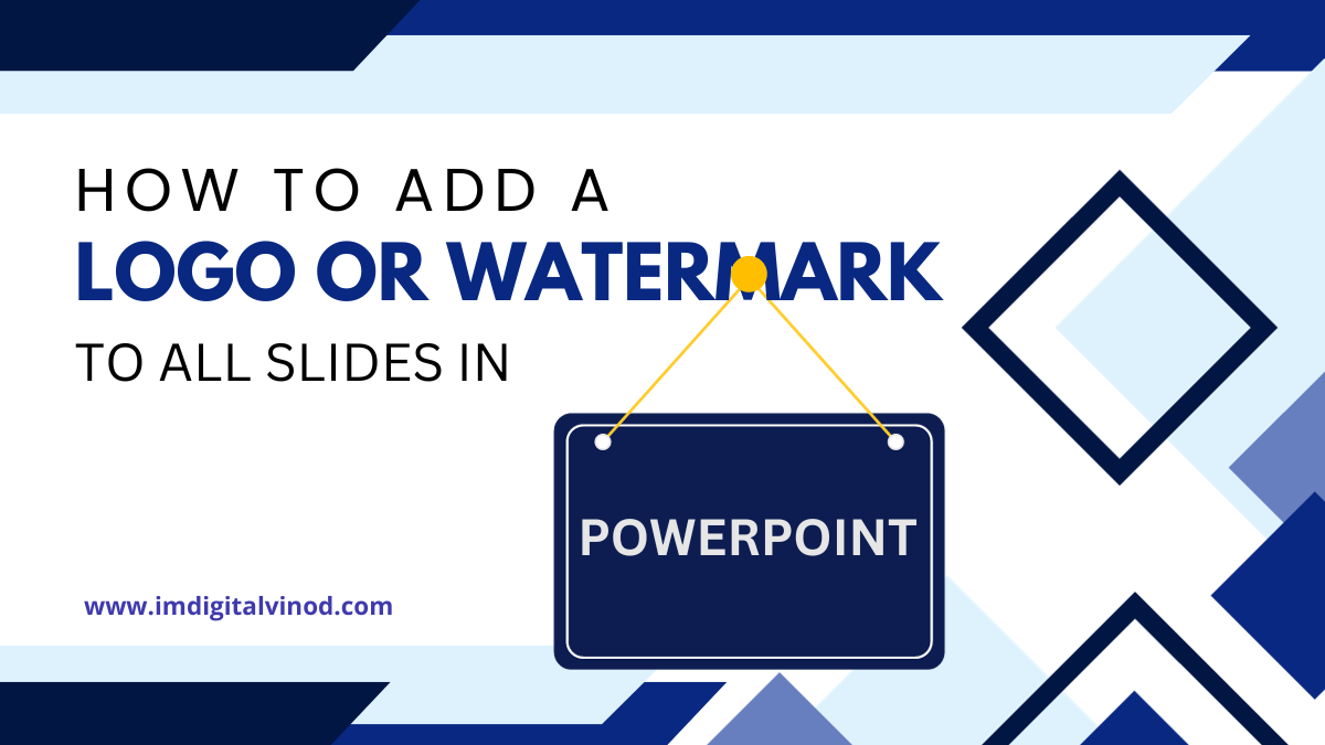 How to Add a Logo or Watermark to All Slides in PowerPoint